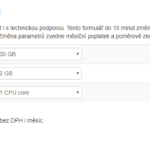 nastavení parametrů VPS